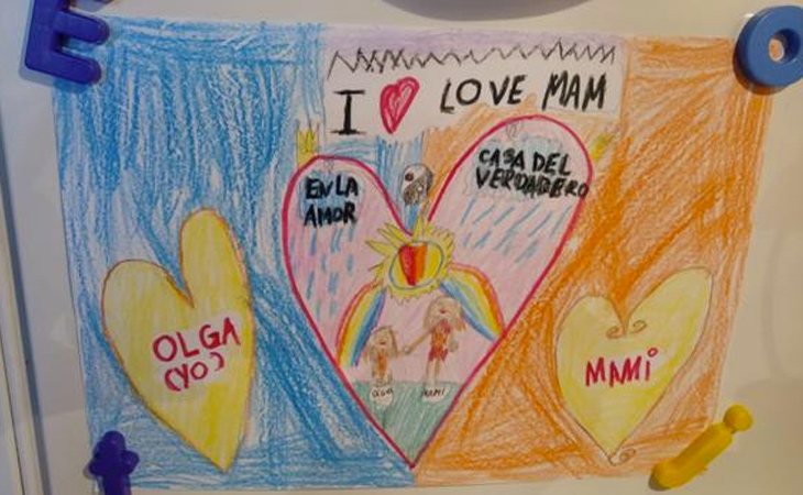 Uno de los dibujos de la hija pequeña de Elena | ABC