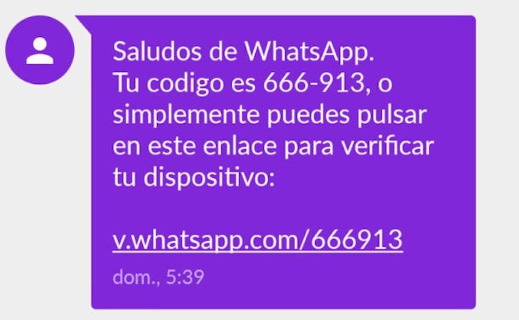 El mensaje de verificación de Whatsapp se trata de una estafa