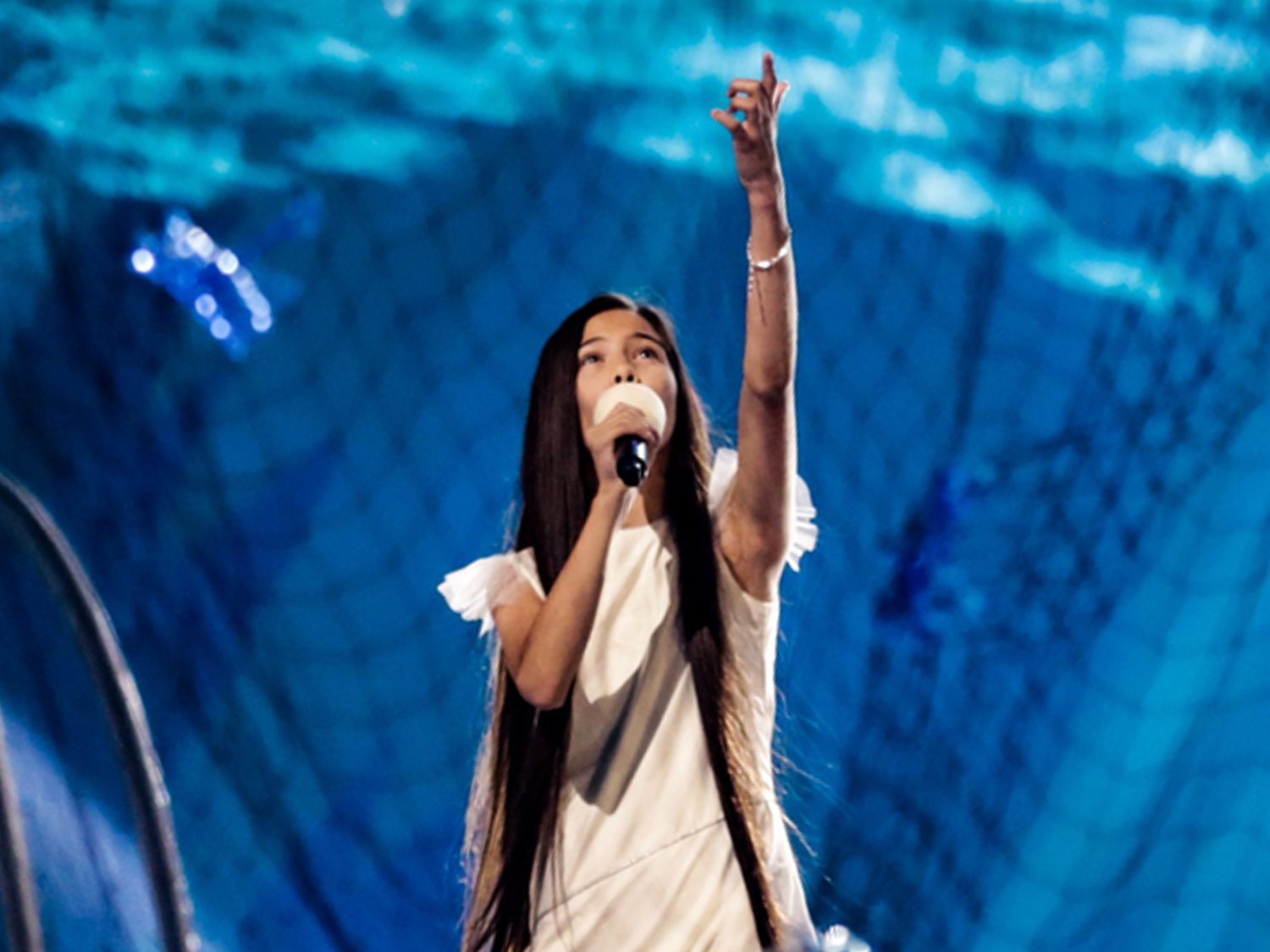 Así ha sido el primer ensayo de Melani García sobre el escenario de Eurovisión Junior 2019