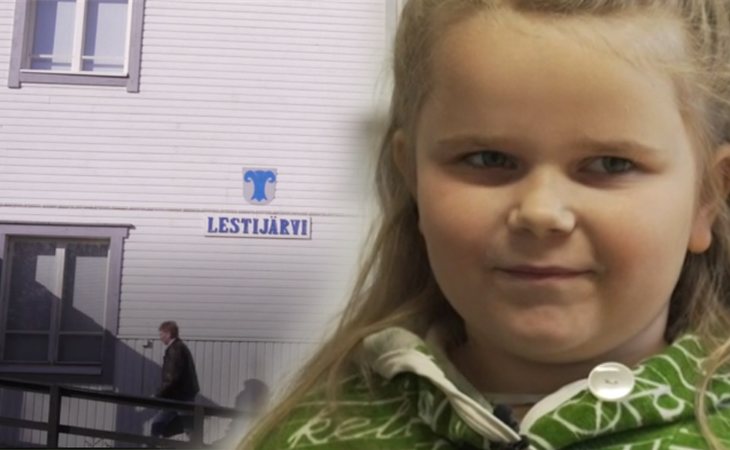 Kerttu Nevala, a la edad de 7 años, es la última habitante nacida en Lestijärvi antes de la implantación de la medida