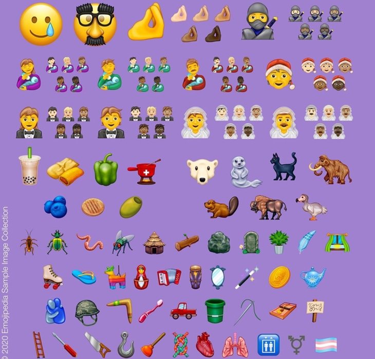 Lista completa de emojis que se van a incorporar durante este año 2020