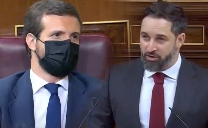 Santiago Abascal pide al PP que apoye la moción de censura y le recuerda a Pablo Casado que gracias a VOX gobiernan en tres autonomías 'para evitar ...