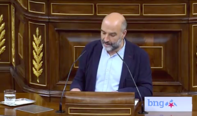 Néstor Rego (BNG) se reafirma en su negativa a la moción de VOX: 'Ustedes han reafirmado aquí que son un partido fascista'. Le recuerda el exilio ...