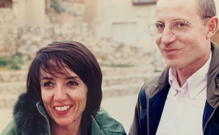 María José Carrasco y Ángel Hernández en su juventud