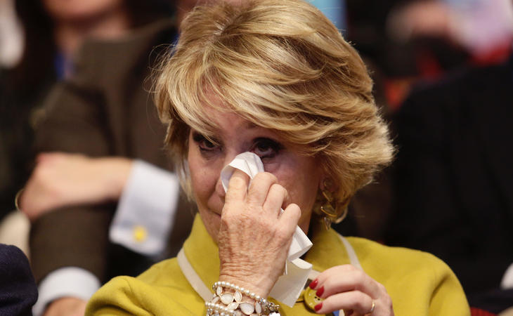 Esperanza Aguirre sufre mucho por los casos aislados de corrupcón de su partido