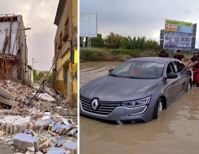 Los vídeos e imágenes más impactantes de las lluvias torrenciales que afectan a Murcia