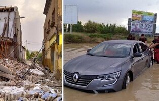 Los vídeos e imágenes más impactantes de las lluvias torrenciales que afectan a Murcia