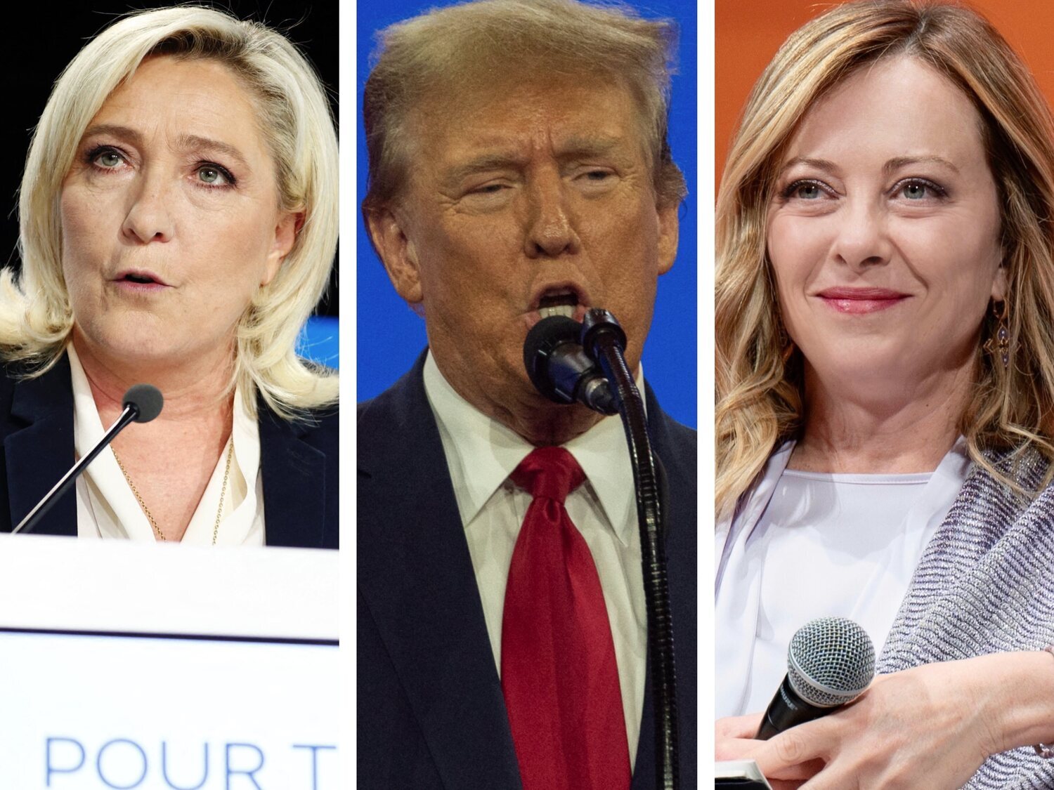 El cóctel que podría terminar 2024: Europa liderada por Meloni y Le Pen con Trump en la Casa Blanca