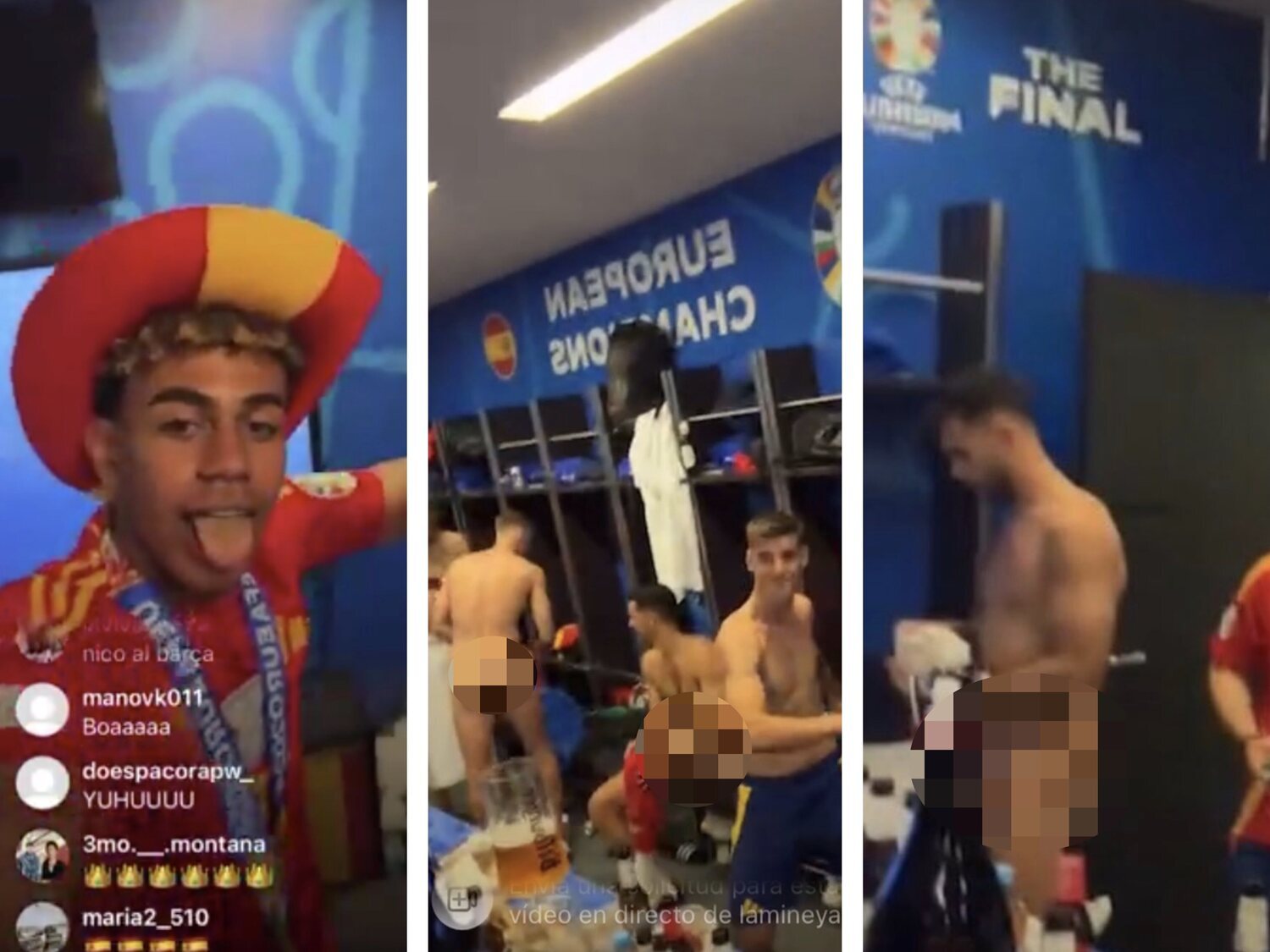 Lamine Yamal la lía: graba a la Selección Española celebrando sin ropa en el vestuario