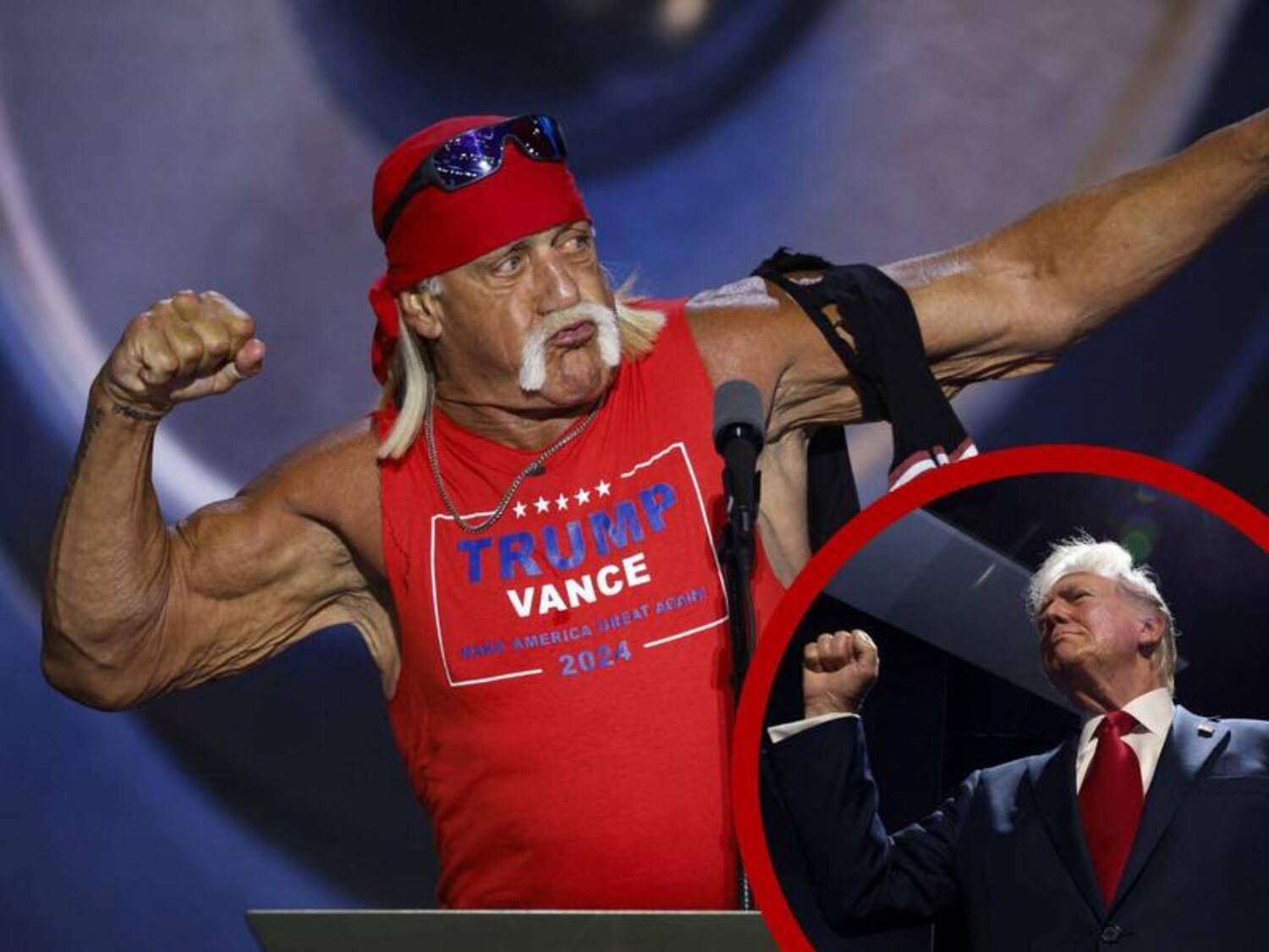 'Trumpmania': Hulk Hogan se arranca la camisa y los republicanos se vuelven locos