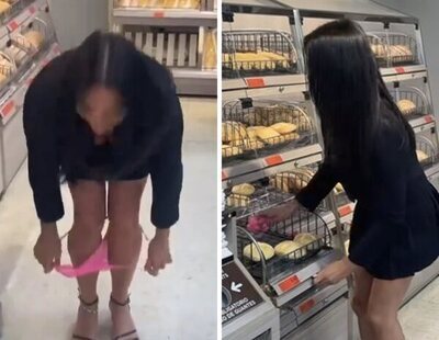 Indignación con una influencer en Mercadona: se quita la ropa interior y la esconde entre el pan