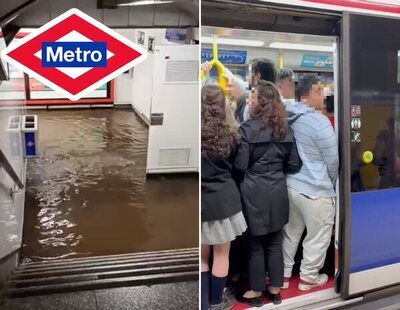 Caos en Metro de Madrid: trenes parados, inundaciones, tornos y escaleras sin funcionar