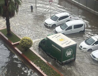 Sorprenden a un camión de Mercadona repartiendo en El Prat de Llobregat en plena DANA