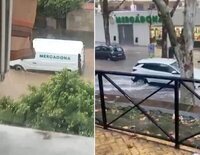 Críticas a Mercadona: abre en plena DANA en Málaga y sus repartidores trabajan en la calle