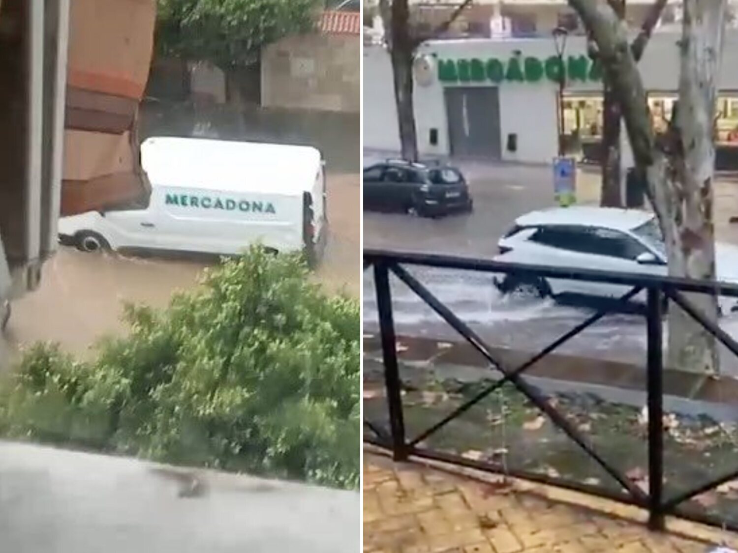 Críticas a Mercadona: abre en plena DANA en Málaga y sus repartidores trabajan en la calle