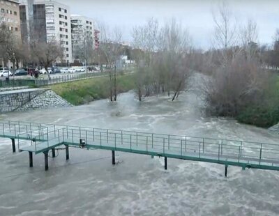 Alerta de la AEMET: cómo está el río Manzanares de Madrid en nivel rojo por desbordamiento