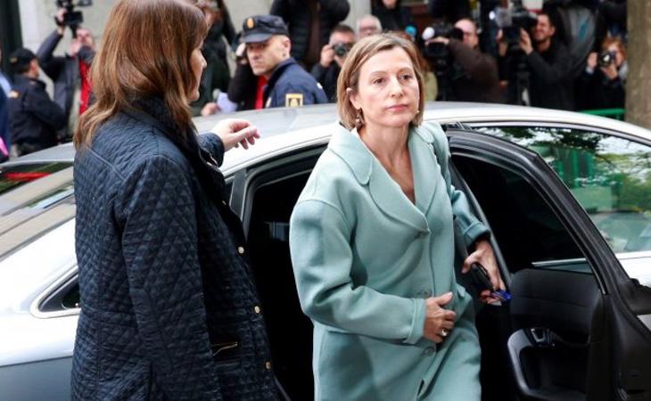 Forcadell, a su entrada en la Audiencia Nacional el pasado 2 de noviembre