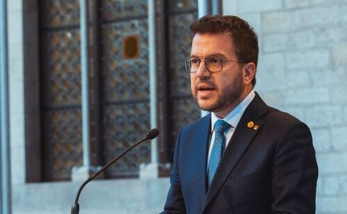 El presidente catalán, Pere Aragonès, anuncia el adelanto electoral
