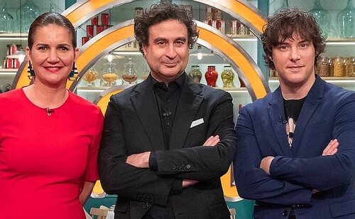 Samantha Vallejo-Nájera , Pepe Rodríguez y Jordi Cruz, miembros del jurado de MasterChef