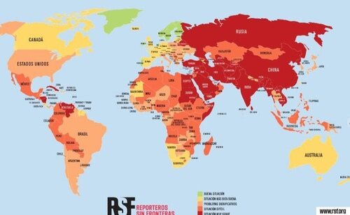 Situación de la libertad de prensa en el mundo