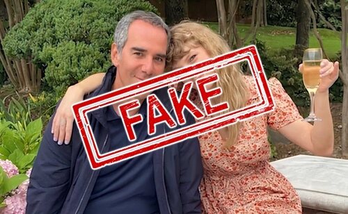 Foto falsa creada por IA de Taylor Swift con Jeffrey Epstein parte de un bulo