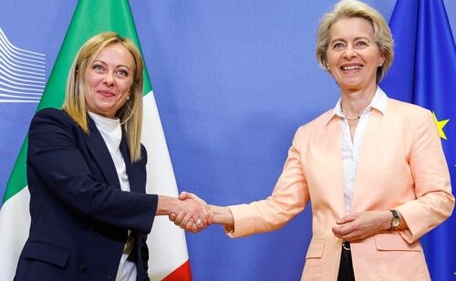 Giorgia Meloni se ha abierto a apoyar a Ursula von der Leyen al frente del Parlamento Europeo