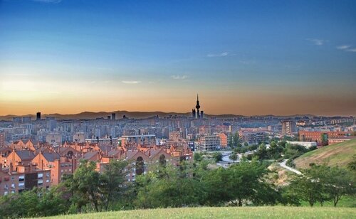 Vistas desde el Cerro del Tío Pío en Vallecas