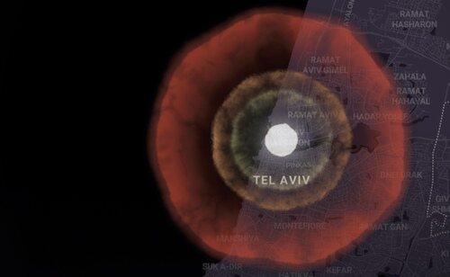 Explosión nuclear en Tel Aviv