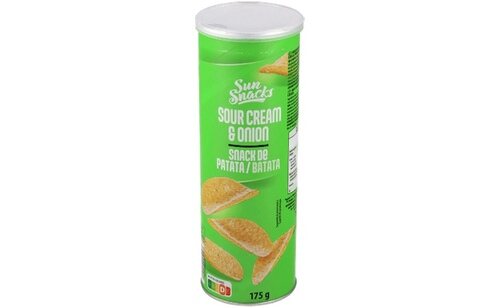 Patatas Sour Cream & Onion Sun Snacks (Aldi)