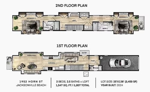 Planos de la Spite House de Florida