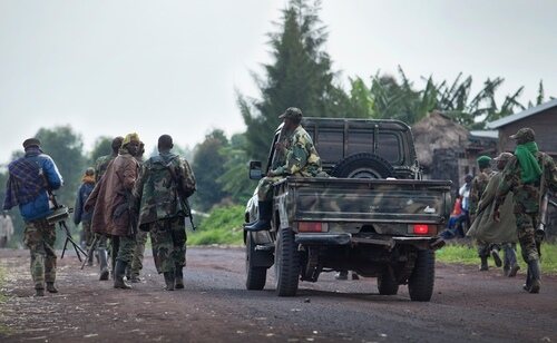 Miembros de la milicia M23 en República Democrática del Congo