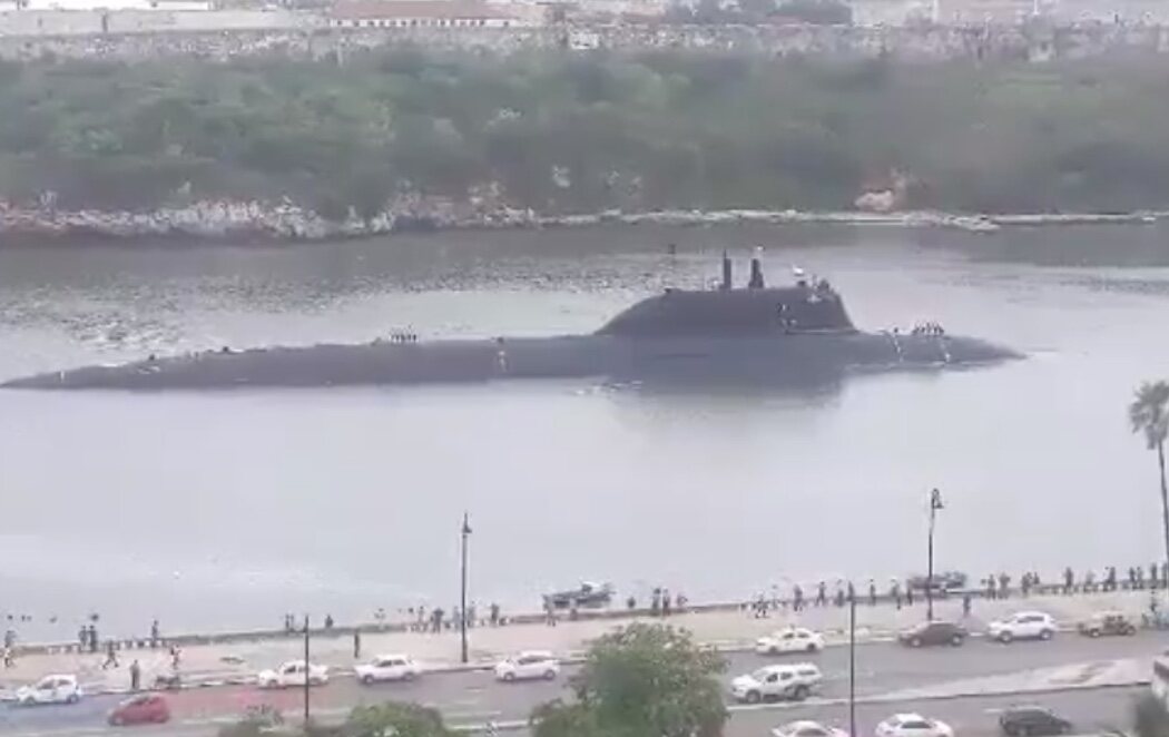Llega a La Habana una flota del ejército ruso compuesta por tres buques y un submarino