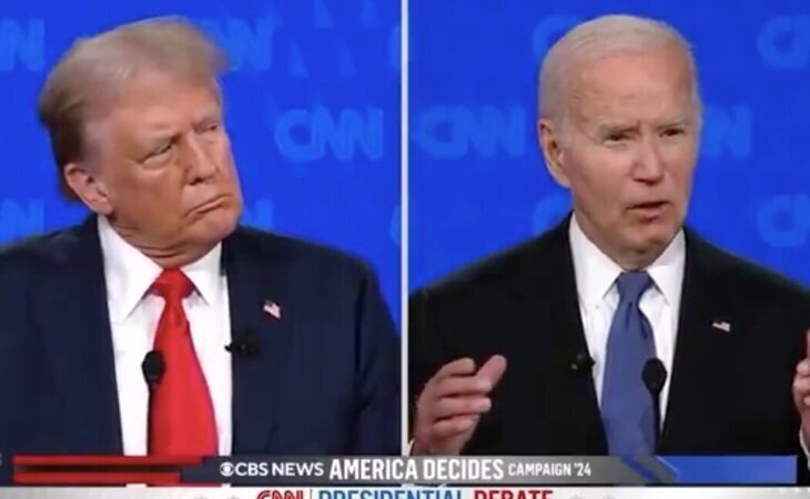 Donald Trump arrolla a Biden en el primer debate presidencial en CNN