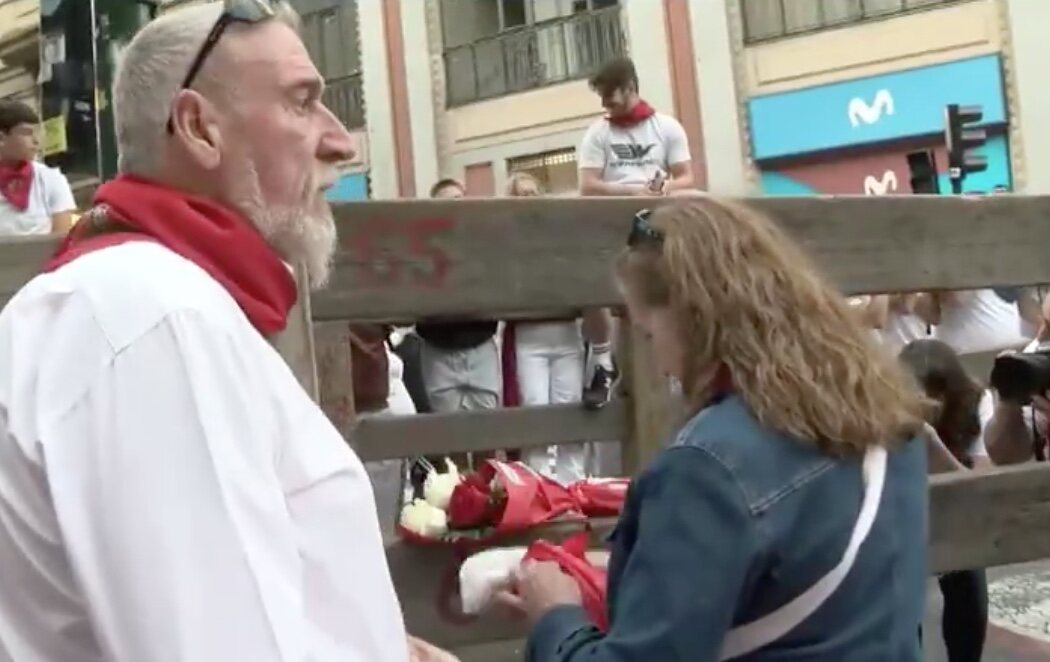 Homenajean en Pamplona a Daniel Jimeno, el último muerto en Sanfermines hace 15 años