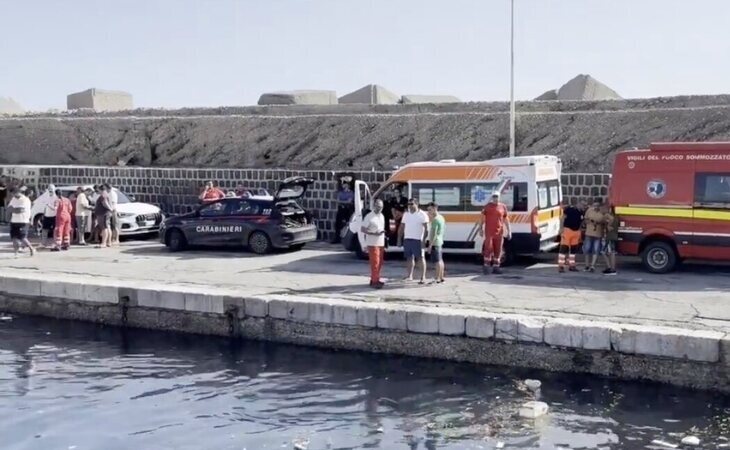 Rescatado un cuerpo tras el naufragio de un velero de lujo en Sicilia: buscan a seis personas