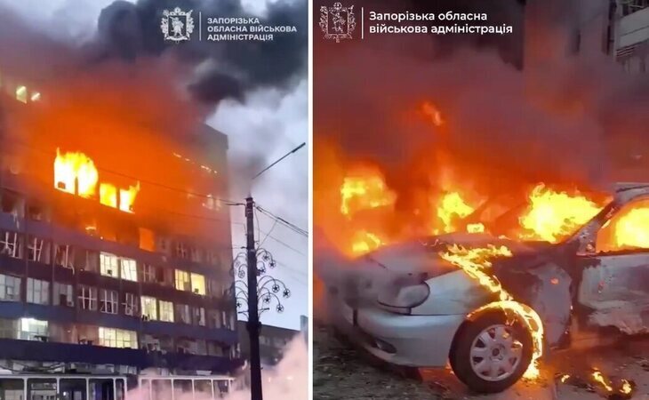 Al menos 13 muertos en Zaporiyia en uno de los peores ataques recientes de Rusia contra población civil