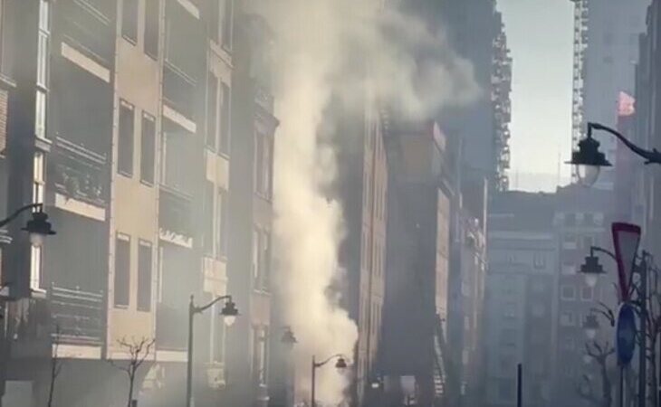 Muere una mujer en el incendio de un céntrico edificio de Bilbao