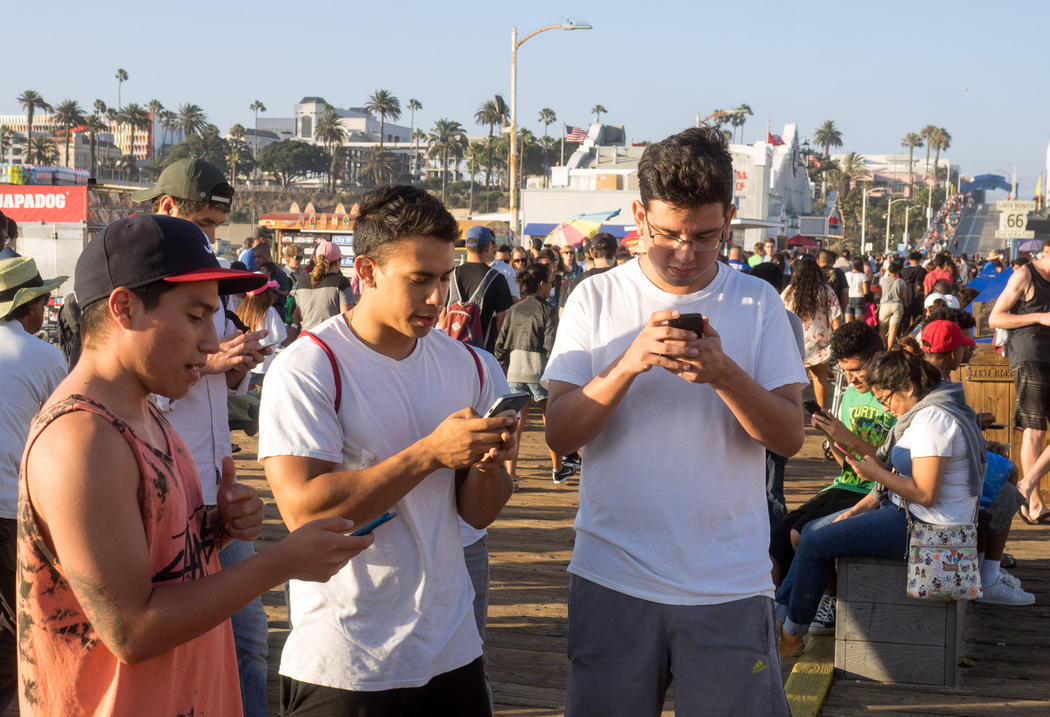Pokémon Go en Santa Monica en Los Ángeles